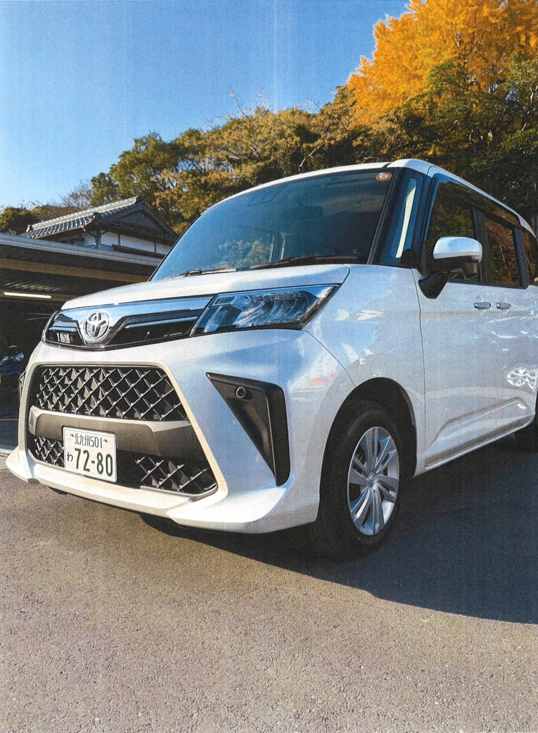 北九州店にて、トヨタ・ルーミーをレンタカー登録いたしました